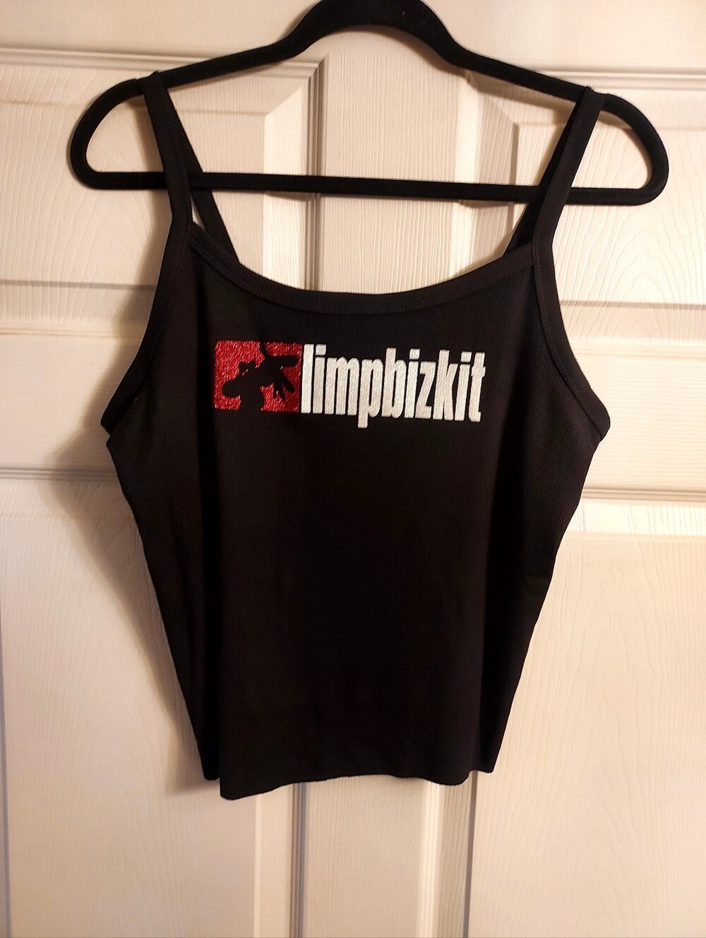 Limp bizkit Tank top Glitter Logo Fred Durst Skull Limp Bizkit Shirt Crop Top